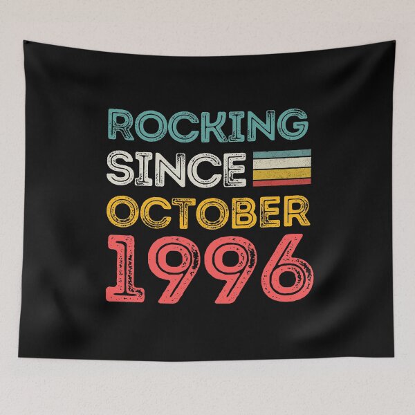 Item preview, Retro Rocking Since October 1996 For Birthday Month And Year As A October Birthday Quotes designed and sold by Funwithmusic.