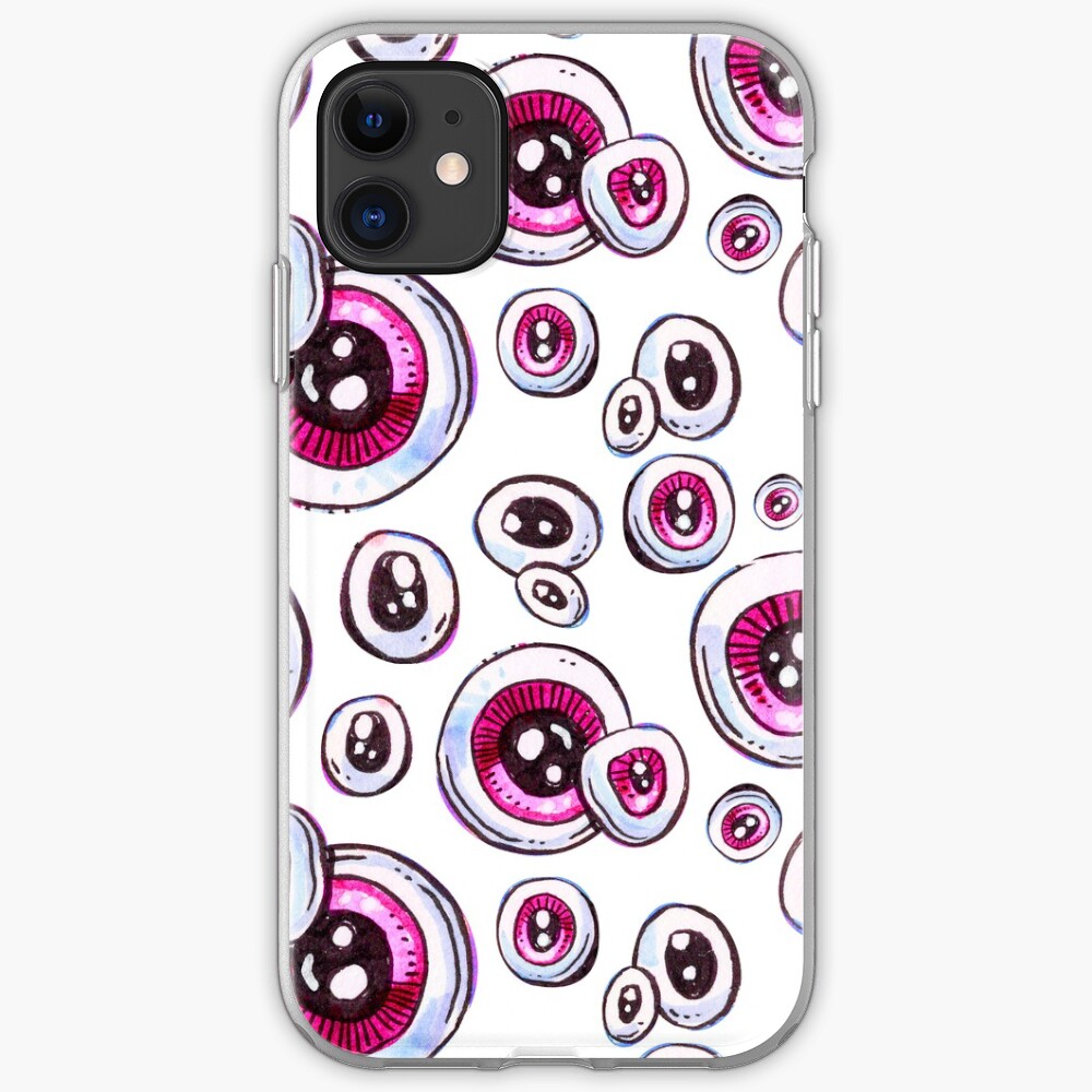 Pink Eyeball Pattern iPhone Case & Cover