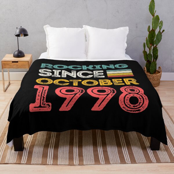 Item preview, Rocking Since October 1998 For Birthday Month And Year As A October Birthday Quotes designed and sold by Funwithmusic.