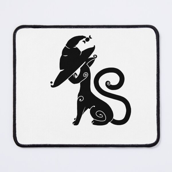 Item preview, Black cat with a witch's hat designed and sold by illustreArt.