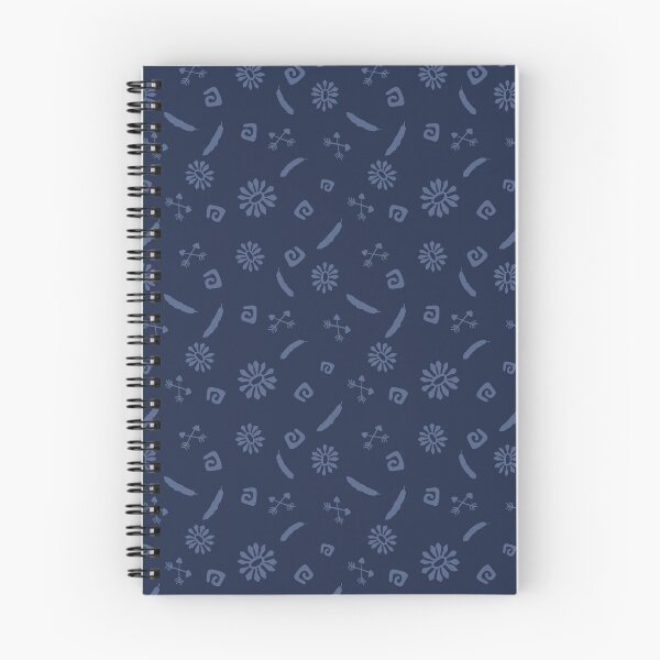 Item preview, Abstract flowers and swirls (Navy Blue) designed and sold by ThisOnAShirt.