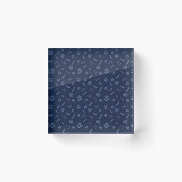 Item preview, Abstract flowers and swirls (Navy Blue) designed and sold by ThisOnAShirt.