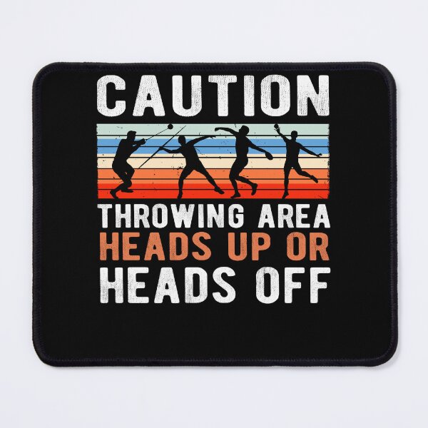 Item preview, Caution Throwing Area Shot Put Track And Field ThrowerCaution Throwing Area Shot Put Track And Field Thrower designed and sold by rozasdoltonv.