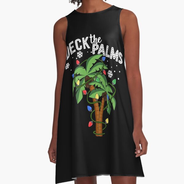 Artikel-Vorschau von Deck The Palms Hawaii Weihnachtspalmenbeleuchtung, designt und verkauft von QueenOfPrint.