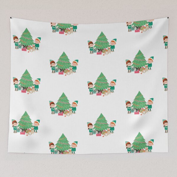 Item preview, Decorating the Christmas Tree Together designed and sold by Midnight Sky Sundry.