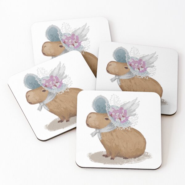 Item preview, Capybara with a hat designed and sold by PinkaeruPond.