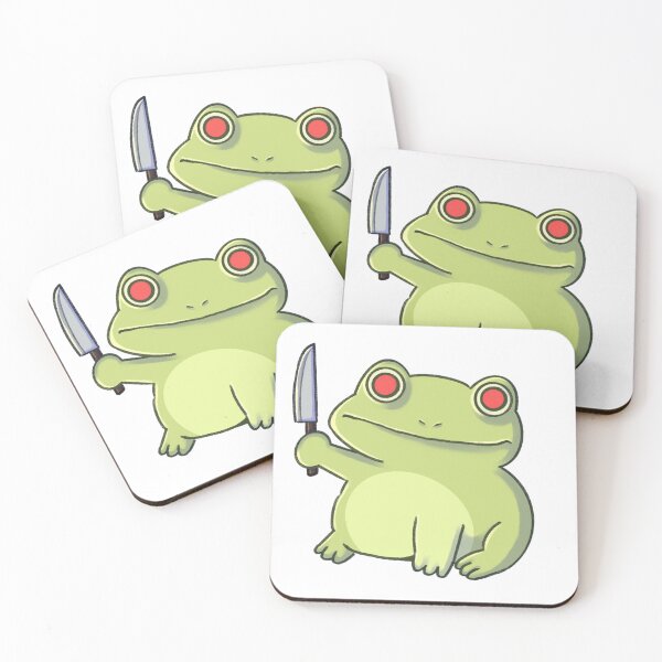 Item preview, Frog with a Knife - Sticker designed and sold by IzzyScapess.