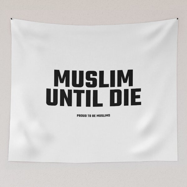 Aperçu de l'œuvre musulman jusqu'à la mort citations d'art islamique créée et vendue par EfenDesign.