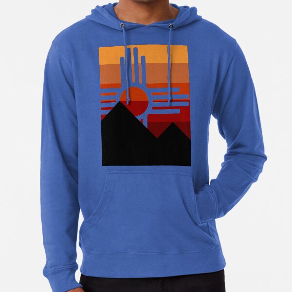 minimalist zia mountain sunset Lightweight Hoodie