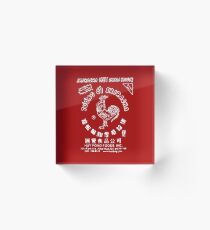 Sriracha Hot Chili Sauce Acrylic Block