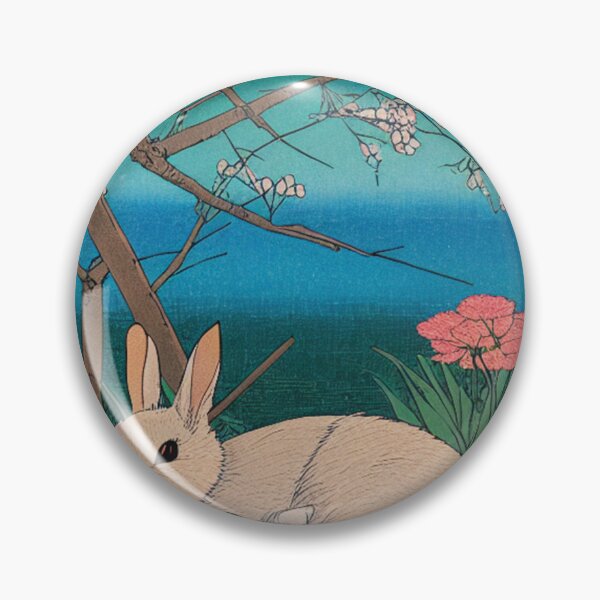 Item preview, Shy Mini Rex Rabbit Lop Bunny in the Woods designed and sold by wigobun.