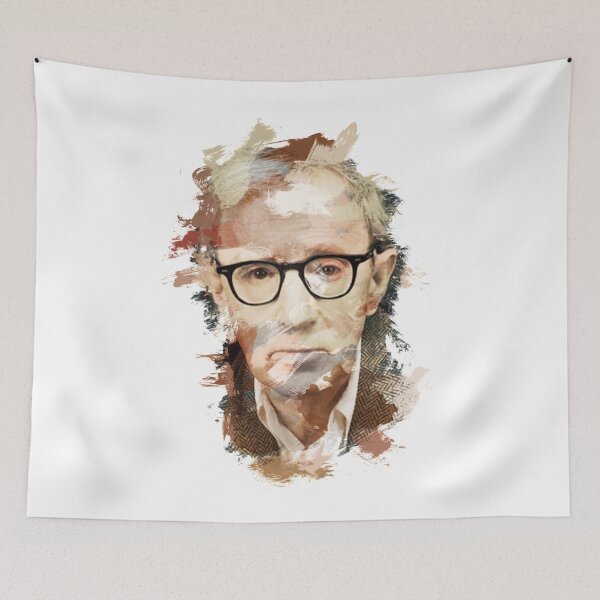Item preview, Paint-Stroked Portrait of Film Director, Woody Allen designed and sold by ThisOnAShirt.