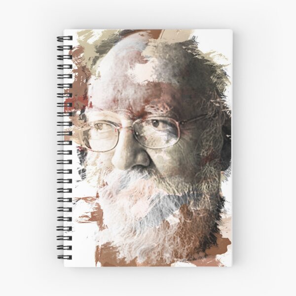 Item preview, Paint-Stroked Portrait of Author and Activist, Daniel Dennett designed and sold by ThisOnAShirt.