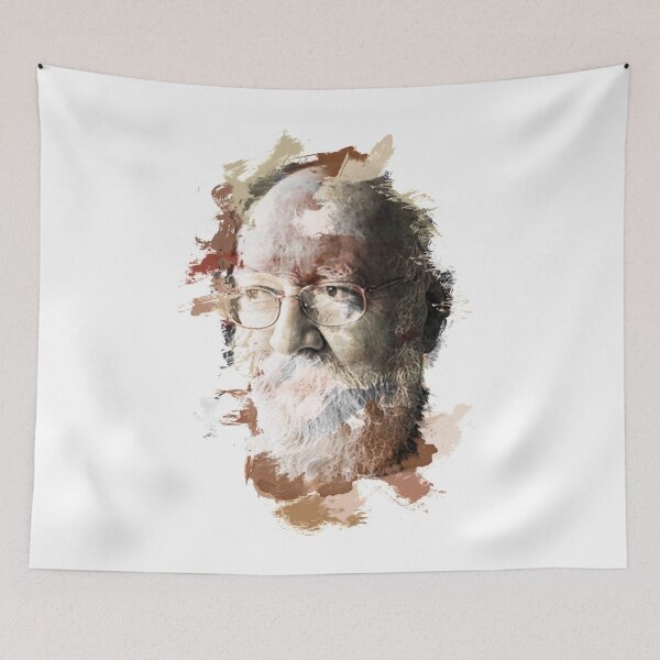 Item preview, Paint-Stroked Portrait of Author and Activist, Daniel Dennett designed and sold by ThisOnAShirt.
