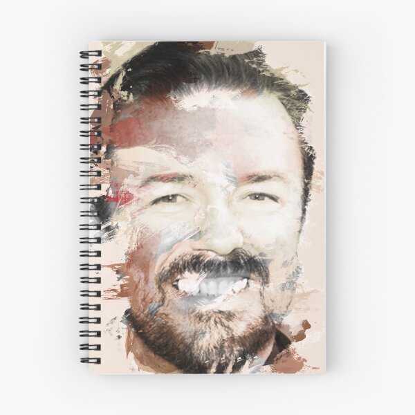 Item preview, Paint-Stroked Portrait of Actor and Comedian, Ricky Gervais designed and sold by ThisOnAShirt.