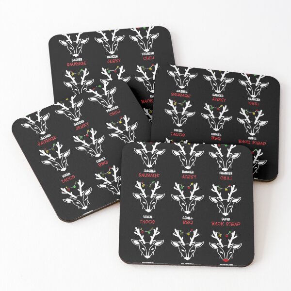 Item preview, Funny Christmas Deer Hunters All of Santa's Reindeer Design designed and sold by Merchking1.