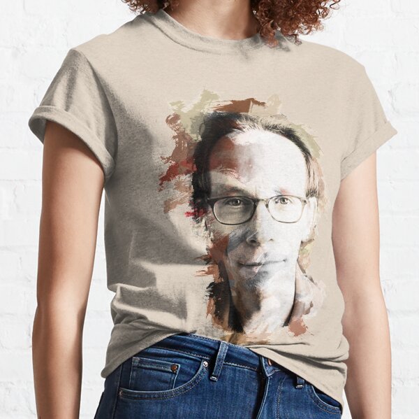 Paint-Stroked Portrait of Author and Activist, Lawrence Krauss Classic T-Shirt