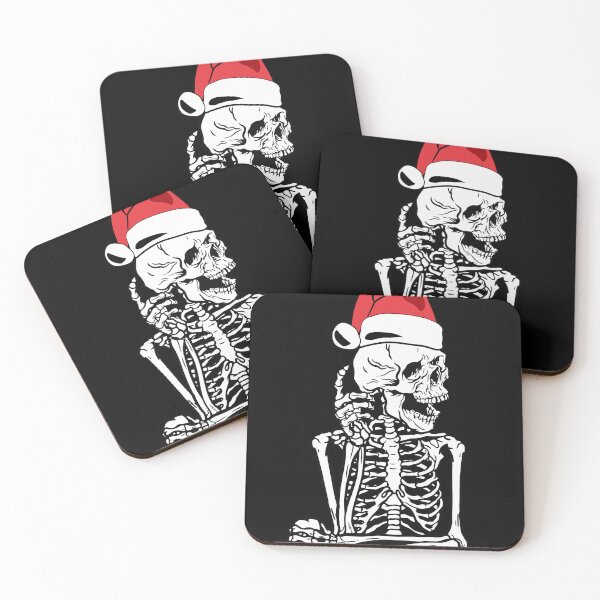 Item preview, Funny Skeleton Xmas Skull Bah Humbug Christmas Funny Santa designed and sold by Merchking1.