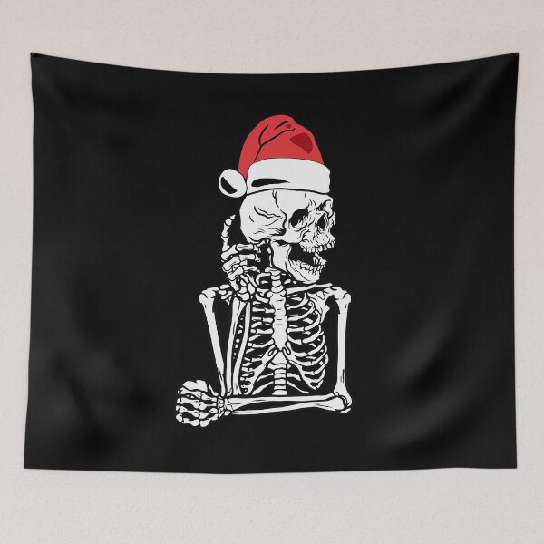 Item preview, Funny Skeleton Xmas Skull Bah Humbug Christmas Funny Santa designed and sold by Merchking1.