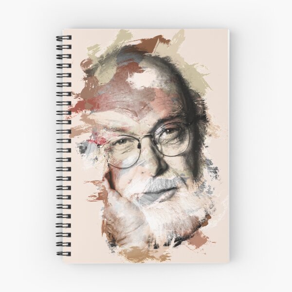 Artikelvorschau, Malen-streichelte Porträt des Magiers und Aktivisten, James Randi entworfen und verkauft von ThisOnAShirt.