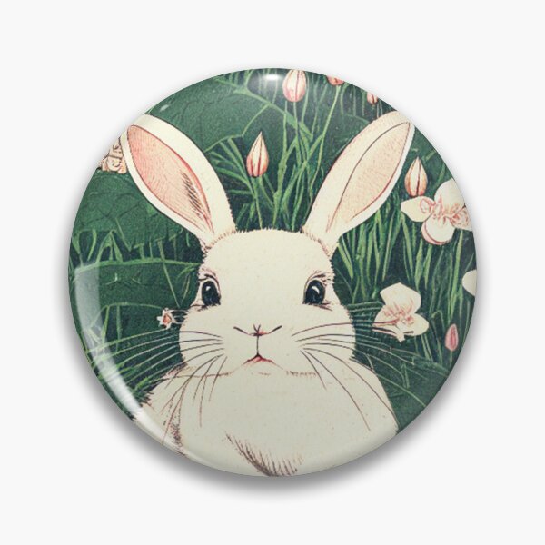 Item preview, Cute Mini Lop Rabbit Baby Bunny with White Lilies designed and sold by wigobun.