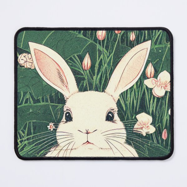 Item preview, Cute Mini Lop Rabbit Baby Bunny with White Lilies designed and sold by wigobun.