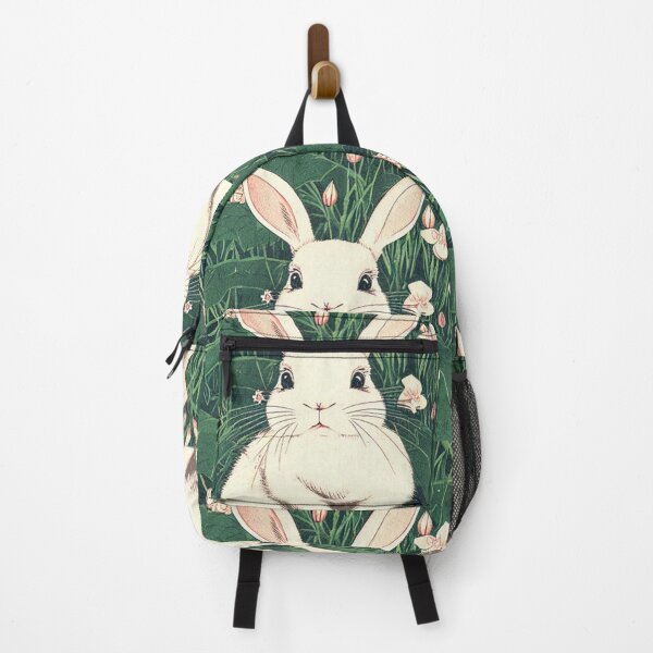 Item preview, Cute Mini Lop Rabbit Baby Bunny with White Lilies designed and sold by wigobun.