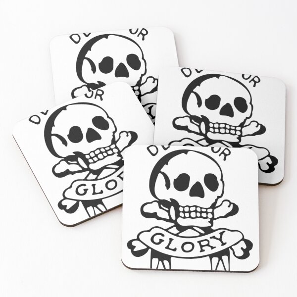 Item preview, Death Or Glory Skull Tattoo designed and sold by keithmoorejk.