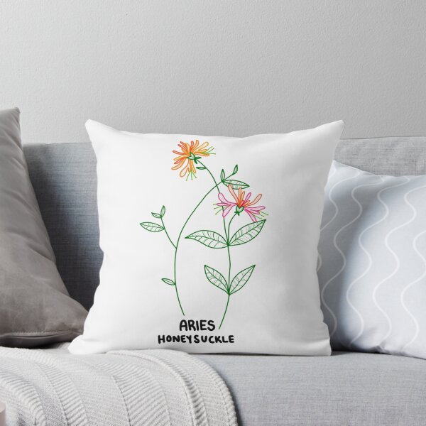 Aperçu de l'œuvre Fleurs du zodiaque Bélier chèvrefeuille créée et vendue par Hazyhorizons.
