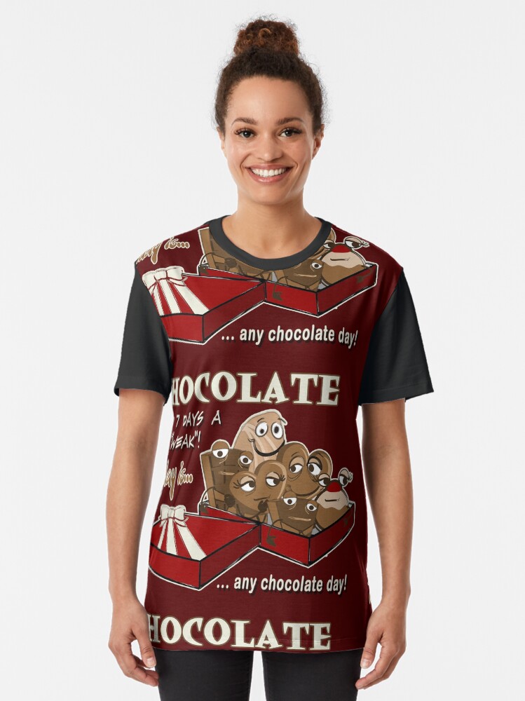 Alternate view of Chocolate - Thursday is any chocolate day Graphic T-Shirt