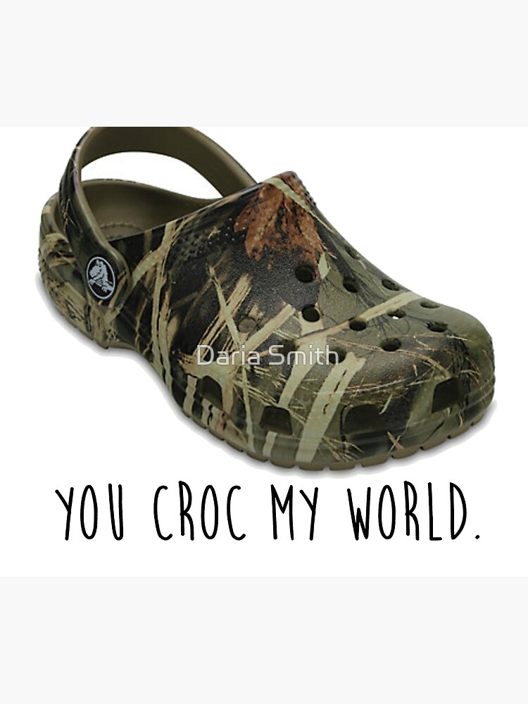 camouflage crocs