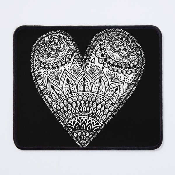 Item preview, Black and White Love Heart Design designed and sold by Soozie Wray.