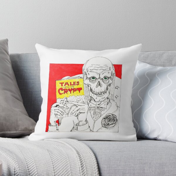 The Crypt Keeper Tales Throw Pillow