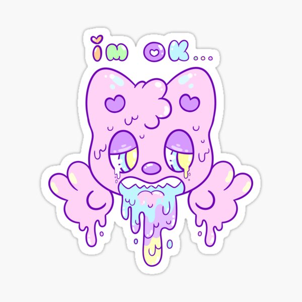 I'm ok... (Pink) Sticker