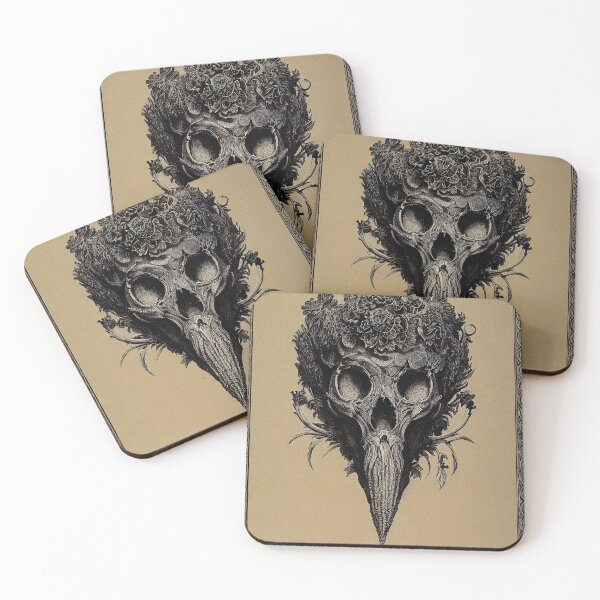 Item preview, Book of Skulls: Illustration #714. Raven Skull Antique Lithograph. Anatomical Art designed and sold by Åveline Dvorak.