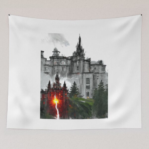 Item preview, Balmoral castle-lightning strike designed and sold by zheworkstudio.