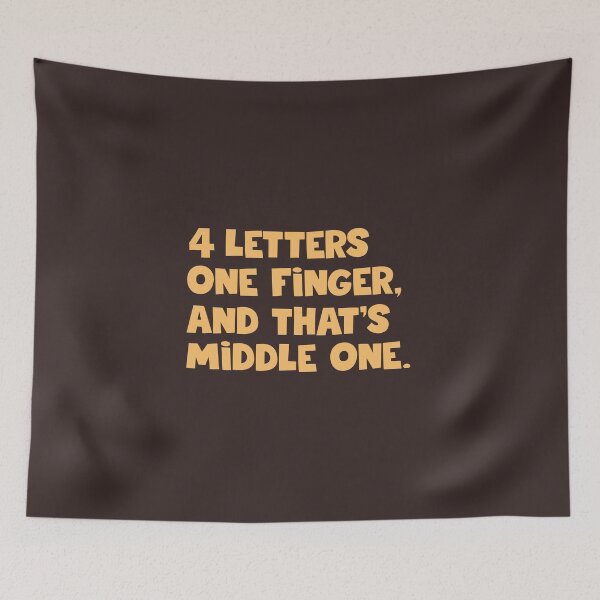 Item preview, The Middle One - Funny Vibing Quote designed and sold by Abhishek Goldar.