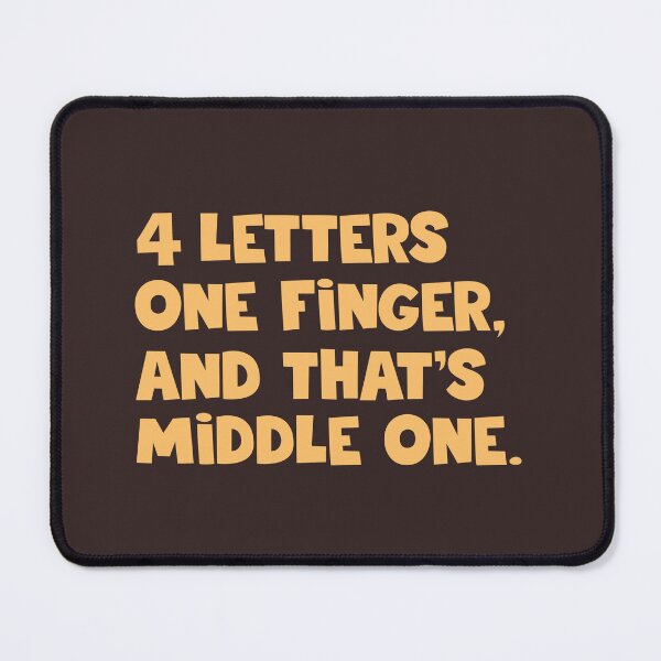 Item preview, The Middle One - Funny Vibing Quote designed and sold by Abhishek Goldar.