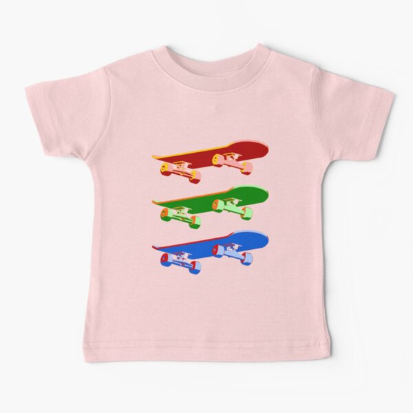 Three Skateboards Baby T-Shirt