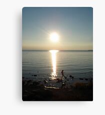 The Walk of the Sunset Canvas Print