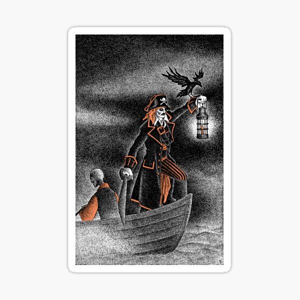 The Dread Captain of All Hallow's Bay Sticker