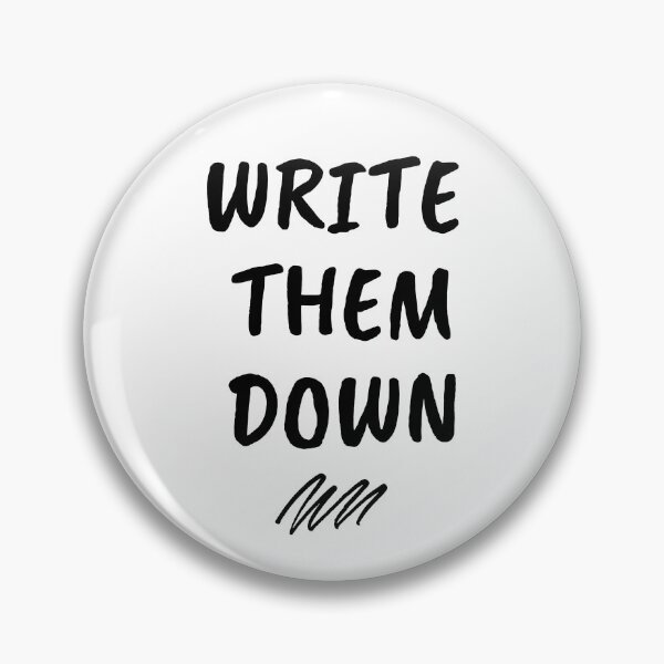 Item preview, write them down - mental health, anxiety, and journaling designed and sold by Therapy by Sen.