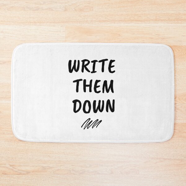 Item preview, write them down - mental health, anxiety, and journaling designed and sold by Therapy by Sen.