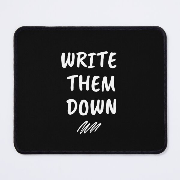 Item preview, write them down - mental health, anxiety, and journaling designed and sold by Therapy by Sen.