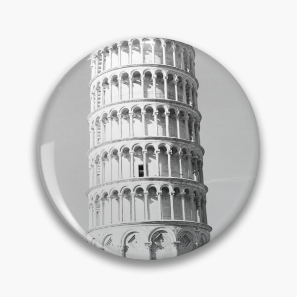 Item preview, Black and White Pisa Poster  designed and sold by faraspirre.