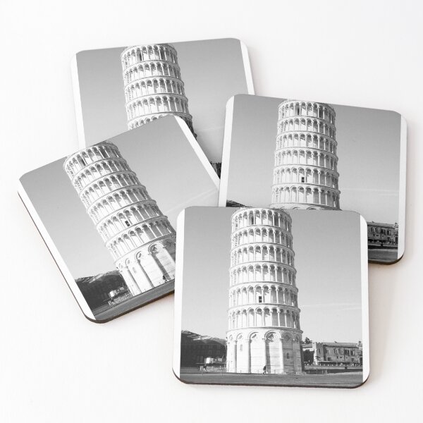 Item preview, Black and White Pisa Poster  designed and sold by faraspirre.