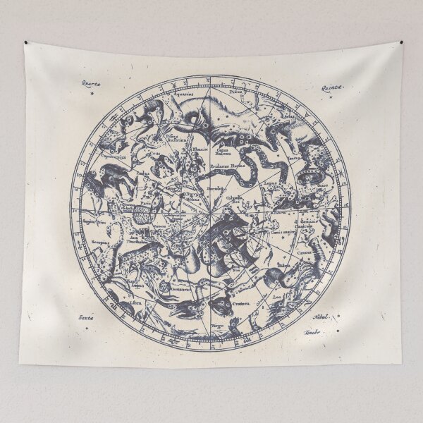 Item preview, Zodiac Star Sign Constellation Map | Ink on Paper designed and sold by Daniel Watts.