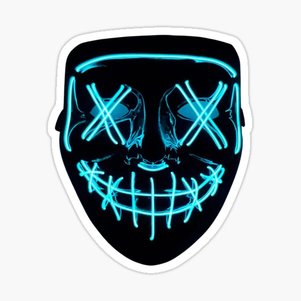 The Purge Mask Sticker For Sale By Trialandhorror Redbubble