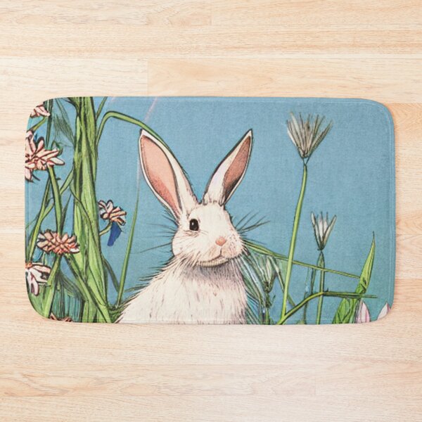 Item preview, Cute and Vintage American Rabbit Baby Bunny in Blossoms designed and sold by wigobun.