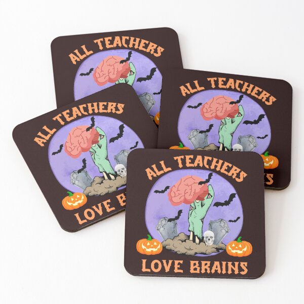 Item preview, All Teachers Love Brains, Zombie Brains designed and sold by desireedickens.